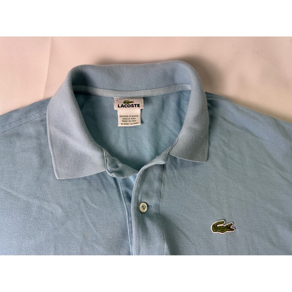 Lacoste Blue‎ Polo Shirt Classic Fit Short Sleeve Casual Everyday Mens Size 6